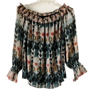 International Concepts Off the Shoulder Top, Sz. S, Bell Sleeve w/ Elastic